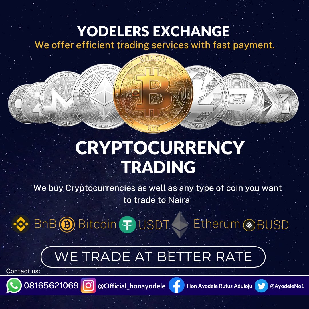 AyodeleNo1's tweet photo. For your efficient trading services with fast payment transactions #YodelersExchange gat you covered.
@Ifeoluwa_me
@hormolegan
@1RitaSunshine
@akaebube @akaazaayila @Xclusivejist @Kemi_Blues @Wizarab10 @Niifemi_nife
Retweet if this get to your time line please 🙏🙏🙏🙏 https://t.co/aBGdKgDiKF
