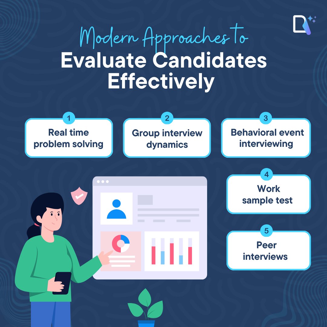 Want to improve your hiring process? 

Try real-time problem solving to assess thinking, group interviews to evaluate teamwork, and behavioral questions to predict success. 

Add work samples to test skills and peer interviews for cultural fit. What’s your top hiring tip? 🤔
