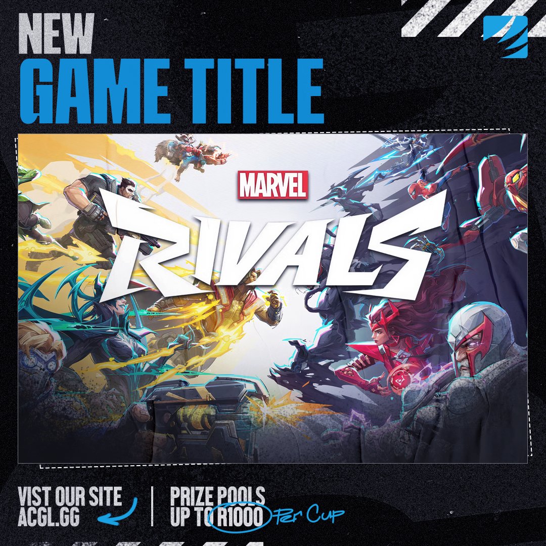 🚨NEW TITLE INCOMING🚨
 
🎮 We couldn't bring in new tournament surprises without also introducing a new title that has been one of the hottest topics globally ‼️
🔥 The hype is real so we're bringing #MarvelRivals tournaments to you bi-weekly ‼️🙌
 
Sign up here 👉