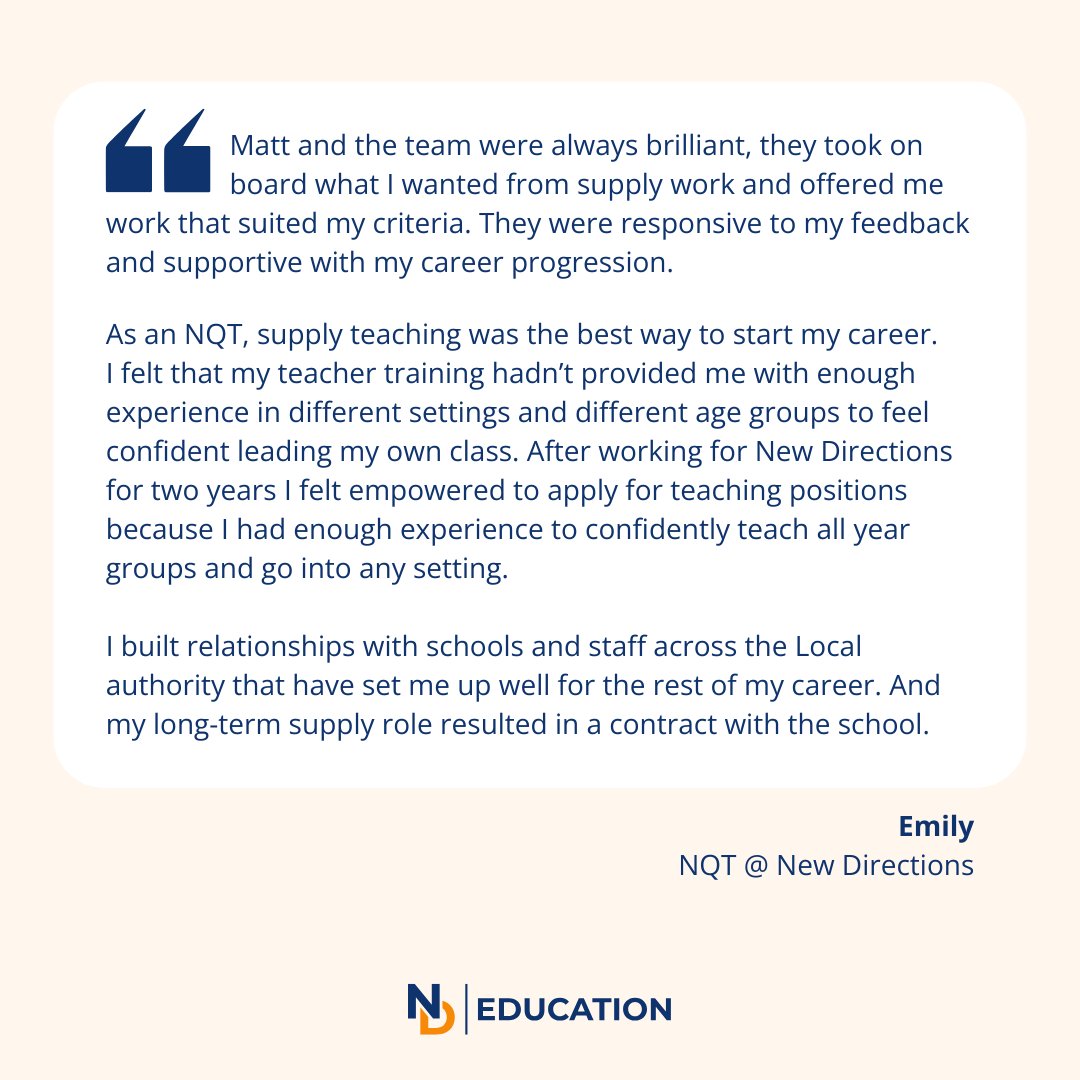 ndeducation's tweet photo. 🌟 Kickstart Your Teaching Career! 🌟

Join our Student Teacher Open Day for expert career guidance from our Account Managers at New Directions.

📅 Wed 26th Feb
⏰ 8AM - 4PM

Book now and take the next step towards your dream job!
#NQTCardiff #TeachingJobs #FutureTeachers https://t.co/7YD1wP1mr3