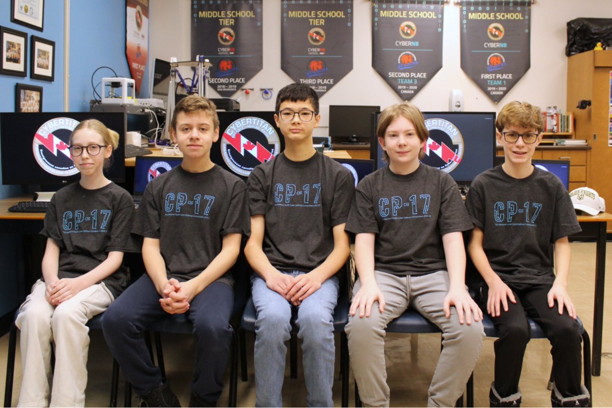 NasisTech (@nasis_tech) on Twitter photo The results for the 2024-2025 Semi-Final CyberPatriot competition are in!
The Nashwaaksis "Firewall Fighters," composed of Morgan, Zach, Simon, Owen, and Kyle, have achieved an impressive 12th place out of 754 internationally registered Middle School teams <a href="/ASD_West/">Anglophone School District West ASD-W</a> <a href="/cic_unb/">Canadian Institute for Cybersecurity (CIC) 🍁</a> ... The results for the 2024-2025 Semi-Final CyberPatriot competition are in!
The Nashwaaksis "Firewall Fighters," composed of Morgan, Zach, Simon, Owen, and Kyle, have achieved an impressive 12th place out of 754 internationally registered Middle School teams <a href="/ASD_West/">Anglophone School District West ASD-W</a> <a href="/cic_unb/">Canadian Institute for Cybersecurity (CIC) 🍁</a> ...