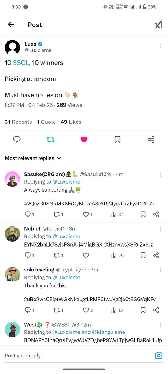 One_Katoshi's tweet photo. @Luxoisme C6kNjZNWt3yF1A3ZbMjS4go12qey8qp5yMx1WhfNcicH

I dont want to missed this https://t.co/u7VCNDVemX