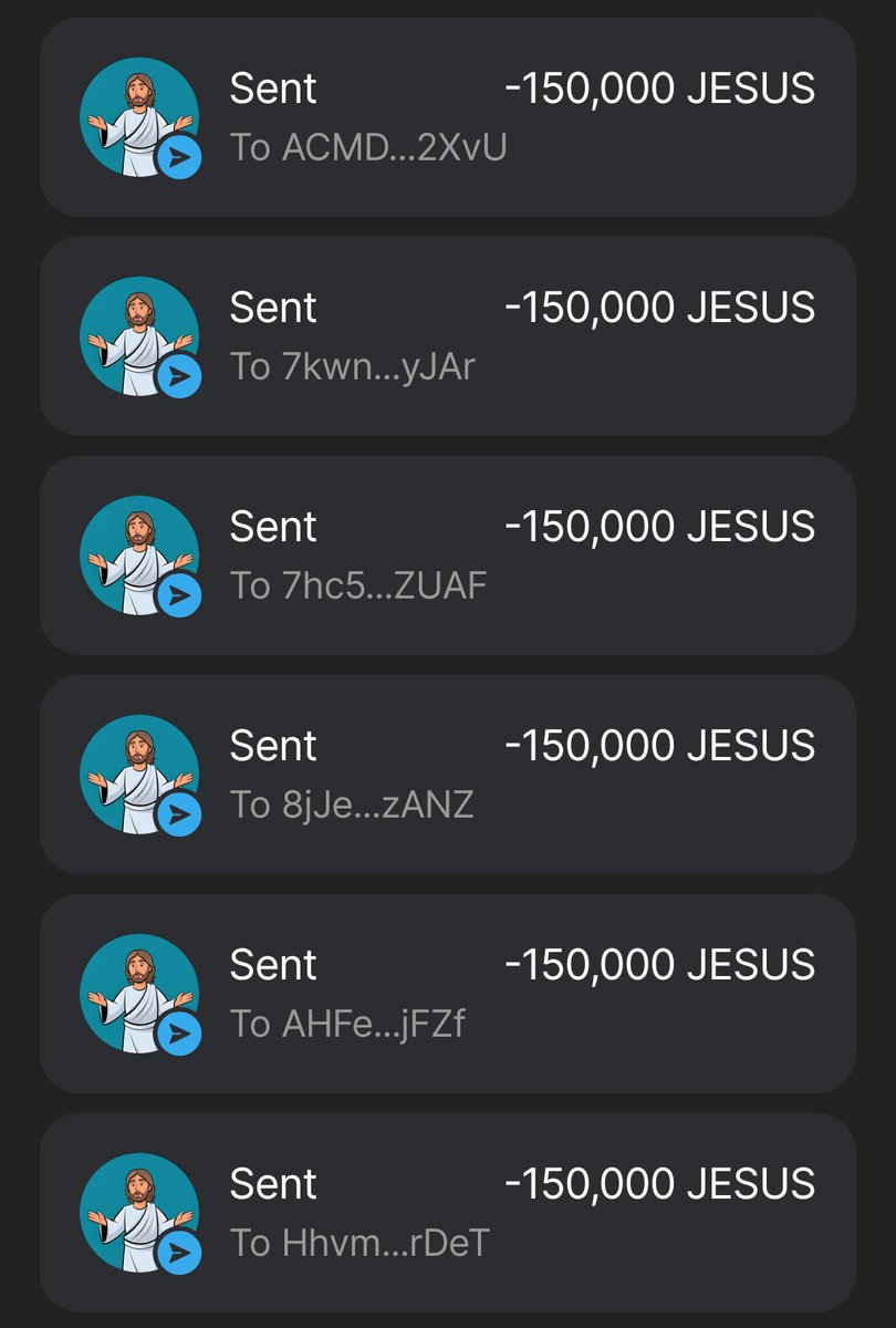 JesusXSolana's tweet photo. Sending some $JESUS to wallets in the comments !!

STEP 1 : 💟 &amp; 🔁 + Follow
STEP 2 : Drop your $SOL wallet

First 2500 wallets 👀  TURN on the notis

#SolanaAirdrop #airdrop #Giveaway https://t.co/CFvInVZfdY