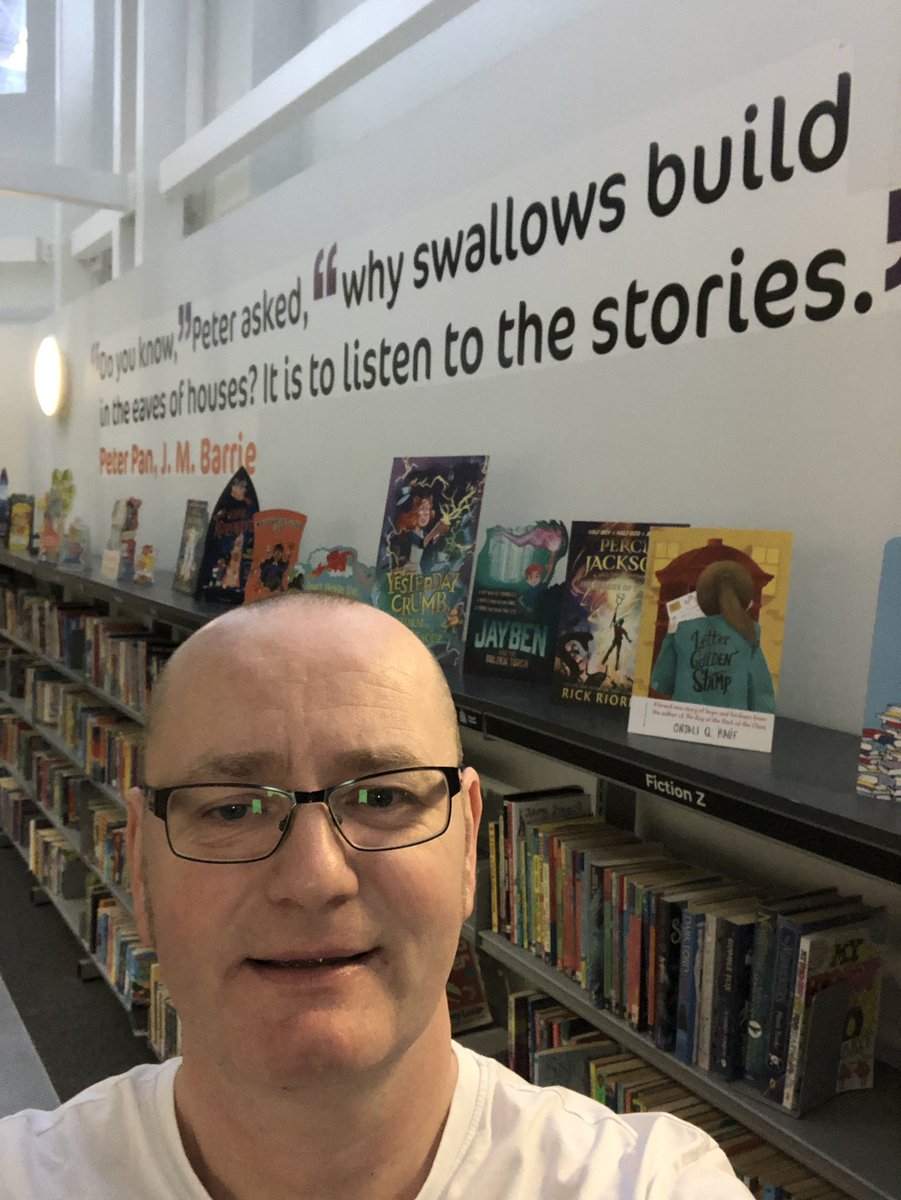 dan__worsley's tweet photo. #NationalStorytellingWeek is well and truly underway ๐๐ Three brilliant sessions across @WiganLibraries @WiganCouncil today. The pupils from #StPatricksPrimary #StBenedictsPrimary & @AspullChurchSch were story stars. Ace to work with loads of children in my local libraries๐๐ https://t.co/2tVrXLgfK3