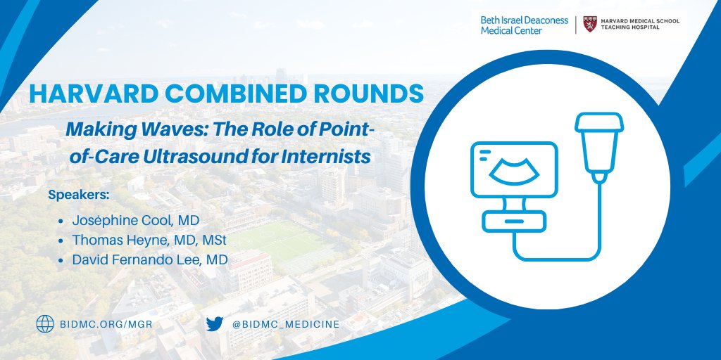 BIDMC Department of Medicine (@bidmc_medicine) on Twitter photo This week's <a href="/harvardmed/">Harvard Medical School</a> Combined Rounds is entitled, "Making Waves: The Role of Point-of-Care Ultrasound for Internists." The speakers will include Dr. Joséphine Cool, Director of Simulation and POCUS Education in <a href="/BIDMC_IM/">BIDMC IM Residency</a>. Join us!
📅 Feb 6
🕗 8am
💻 bit.ly/3P9aUC6 This week's <a href="/harvardmed/">Harvard Medical School</a> Combined Rounds is entitled, "Making Waves: The Role of Point-of-Care Ultrasound for Internists." The speakers will include Dr. Joséphine Cool, Director of Simulation and POCUS Education in <a href="/BIDMC_IM/">BIDMC IM Residency</a>. Join us!
📅 Feb 6
🕗 8am
💻 bit.ly/3P9aUC6