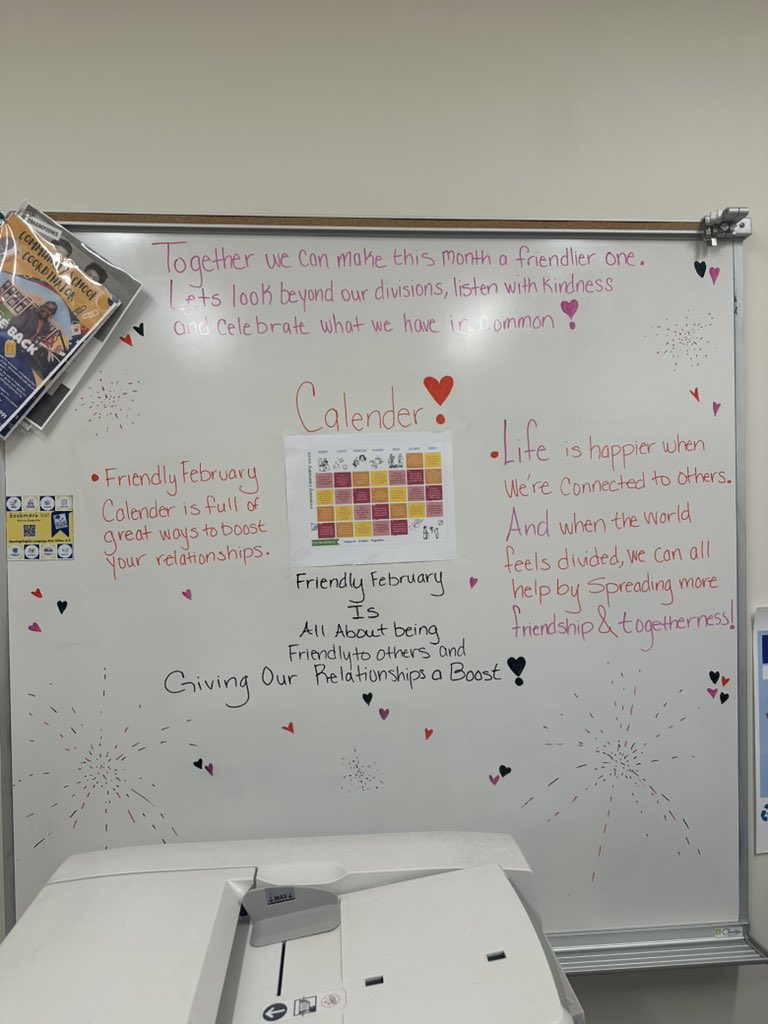 Our Mental Health board for the month of February 💓💓💓 <a href="/CherokeeLane_ES/">Cherokee Lane ES</a>