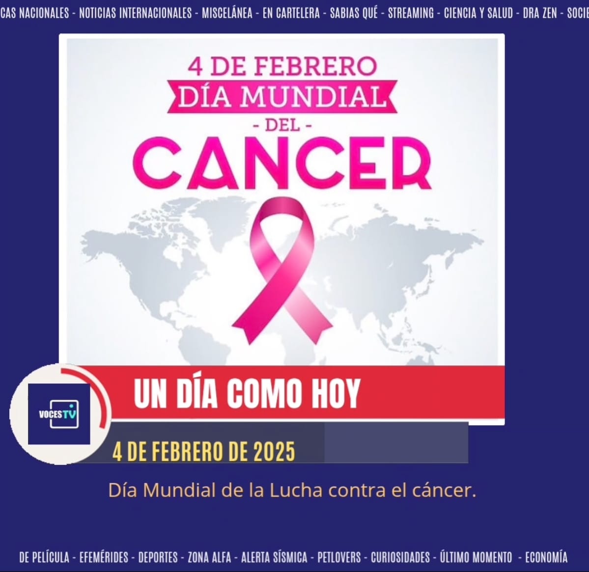 vocestv_pe's tweet image. *EFEMERIDES* 
🤓 Un día cómo hoy... 

Síguenos en todas nuestras redes sociales y canal de WhatsApp como VocesTv un espacio para todos.

#Efemerides #4Feb #Feb4 #VocesTv #parati #foryou #fy #fup #fyp