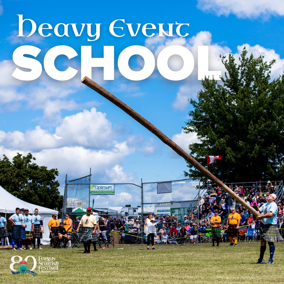 Get ready for the Heavy Event School! 🏴 Registration opens March 3rd at 10am

Ever wanted to toss a caber or stone? This is your chance! Join us from August 6th - 8th at the Centre Wellington Sportsplex on the Festival grounds.

For more details, head to fergusscottishfestival.com/heavy-event-sc…