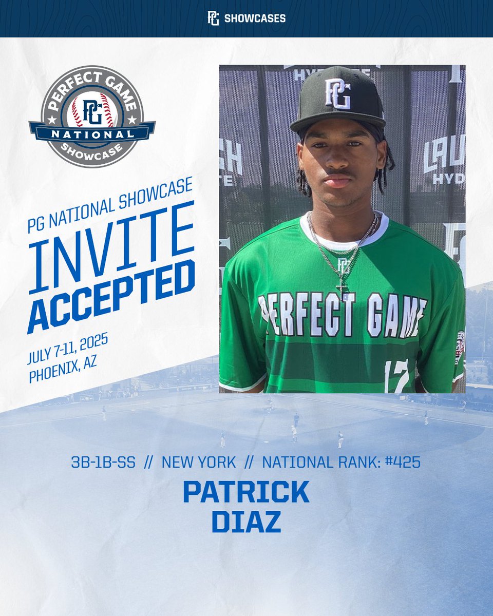 PGMidAtlantic's tweet photo. NATIONAL INVITE ACCEPTED. ARIZONA BOUND 🚀⚾️
@PatrickDiaz26 X #PGNational https://t.co/jgoeSURO8W
