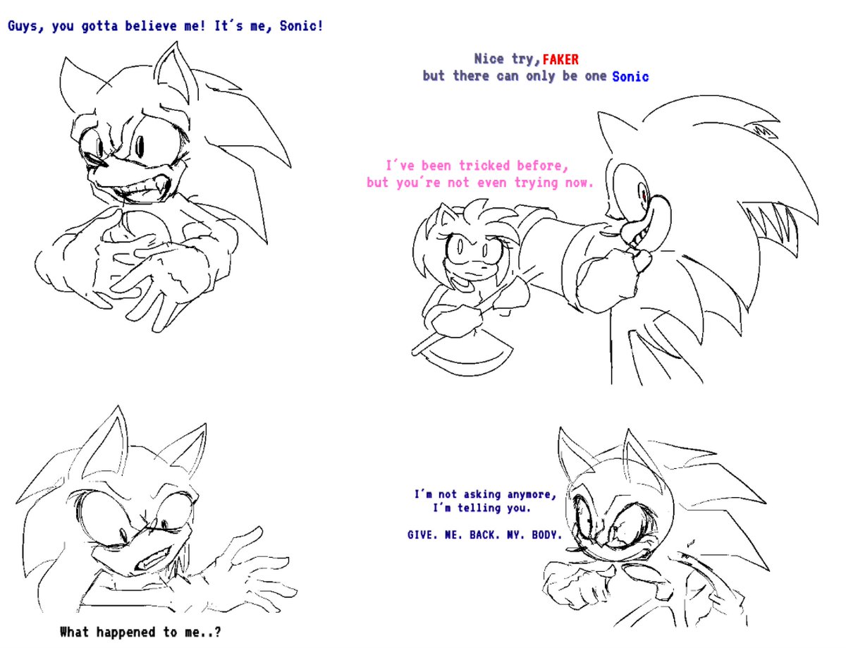 sonictale32's tweet photo. But what if he really was Sonic...?

#sonicexe #execommunity  #2017x #GreenPeppersOnPizza #doodle https://t.co/E35u2gQE2B
