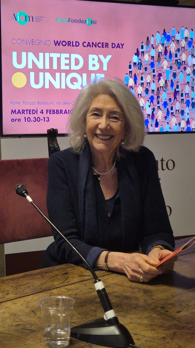 In occasione del World Cancer Day 2025, siamo intervenute oggi al convegno "United By Unique", promosso da @AIOM e @FondazioneAIOM, un’occasione sull'importanza di un approccio alla cura che metta al centro la persona.
Maggiori approfondimenti qui: europadonna.it/2025/02/04/wor…
