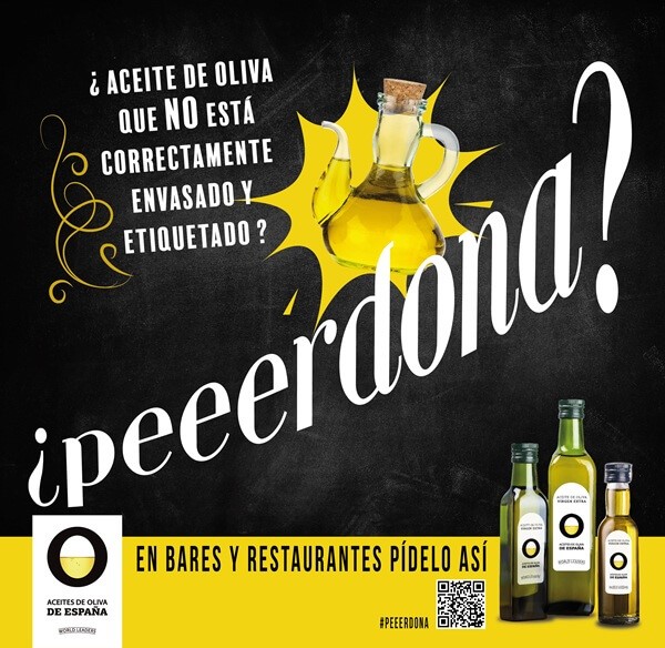 La prohibición de envases anónimos y rellenables en hostelería para el #aove entró en vigor en 2014 a iniciativa, entre otros, de las Denominaciones de Origen
Pero sigue siendo necesarias campañas como la de <a href="/AceitesOlivaES/">Aceites Oliva España</a> 
Hay que sumar a hostelería y consumidores para lograrlo