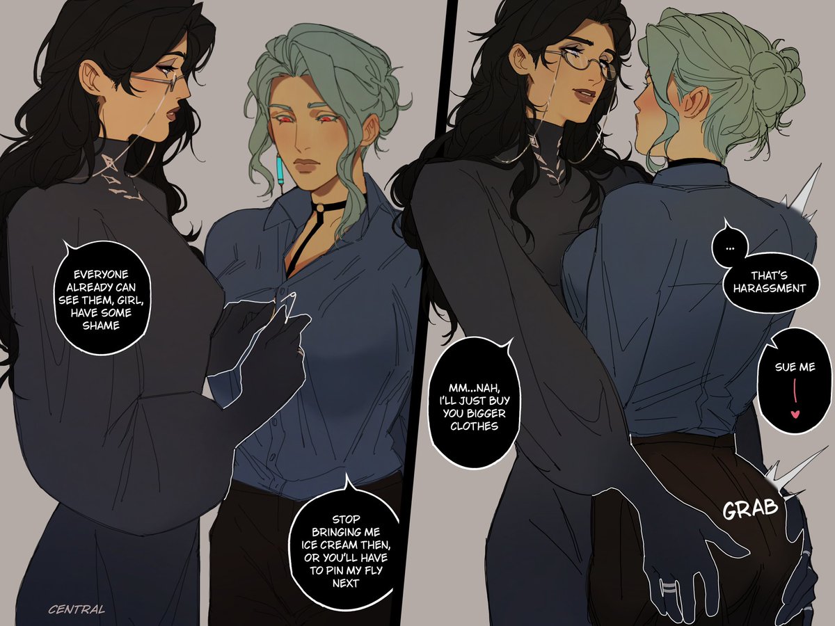 Fem!Dottolone just being partners 

#dottore #pantalone #dottolone