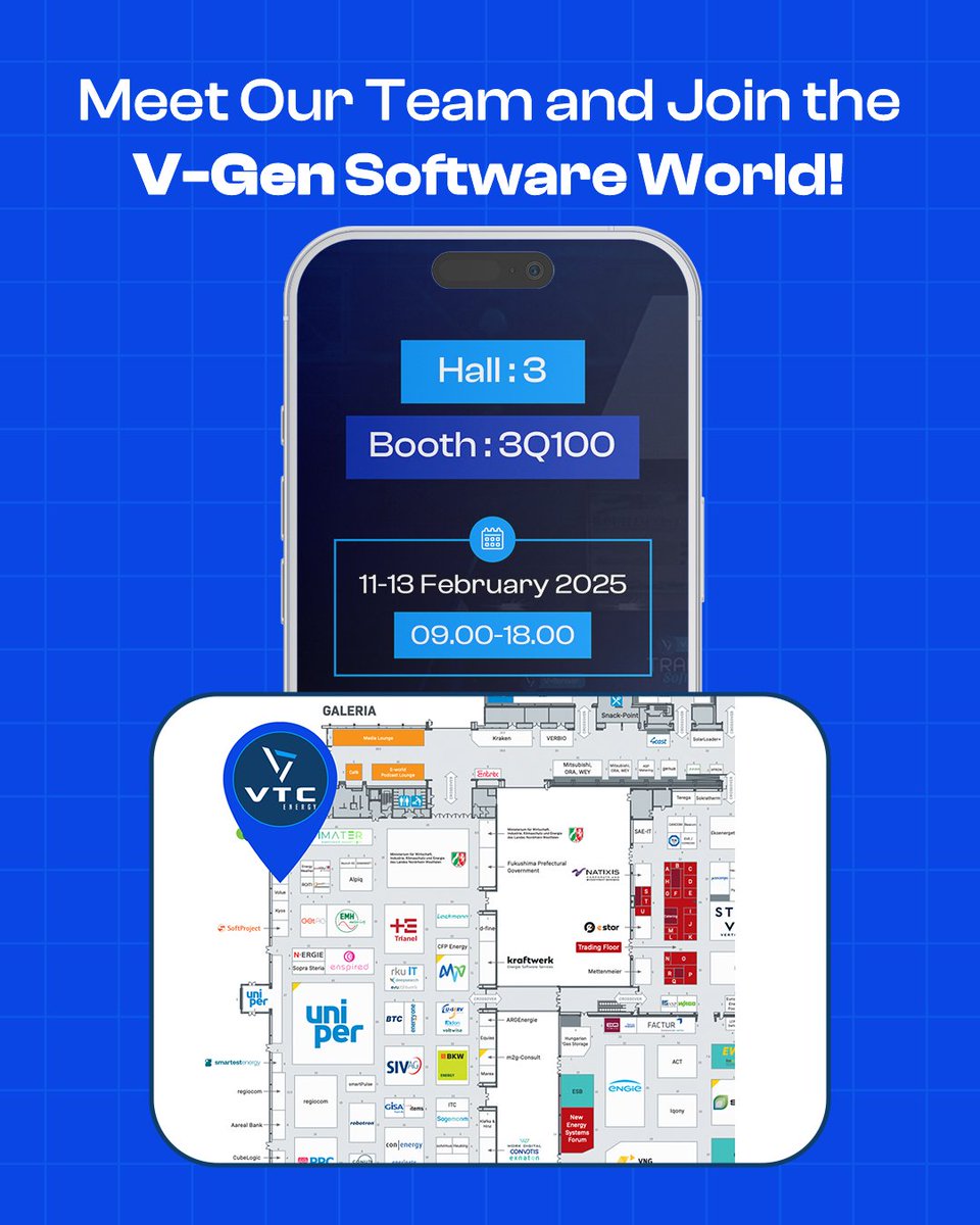E-world energy &amp; water is less than 1 week away! ⏳

We are taking our place again this year at E-world energy &amp; water, one of the most well-attended events of the energy trading industry in hashtag #Europe 

🗓 February 11-13, 2025
📍 Location: Hall 3, Booth 3Q100 / Messe Essen