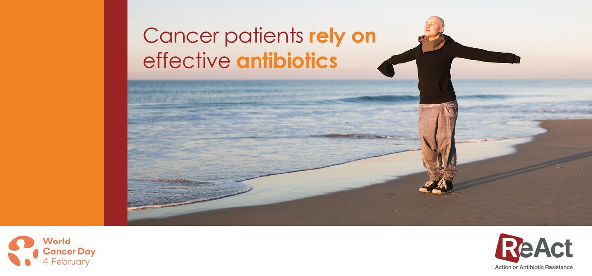 #WorldCancerDay 
Successful cancer treatment relies on effective antibiotics!

Cancer patients often need antibiotics multiple times during the course of cancer treatment

#AntibioticResistance threatens patient outcomes.