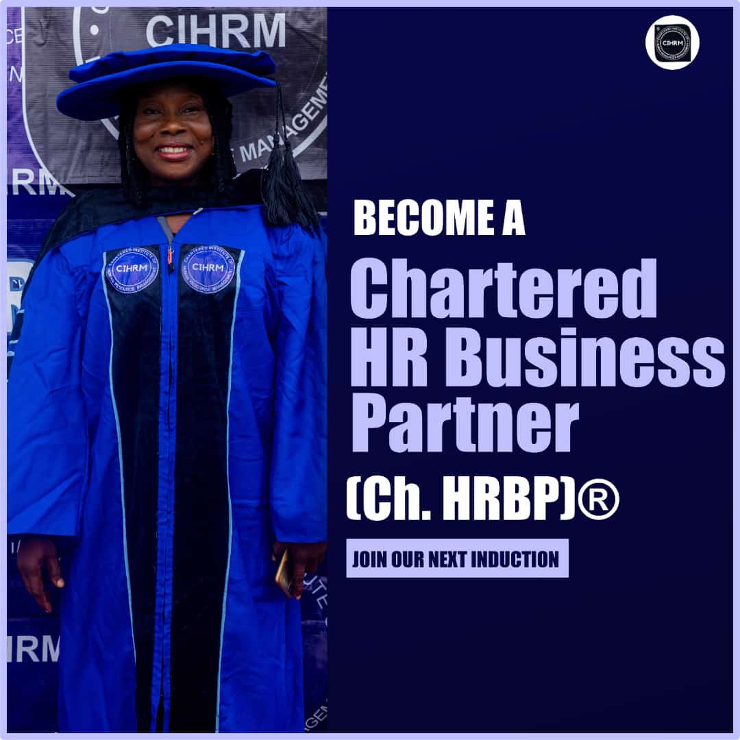 cihrmnigeria's tweet photo. Advance your HR career with CIHRM Nigeria!
Become a Chartered HRASยฎ, HREMยฎ, or HRBPยฎ and gain industry-recognized credentials that set you apart.
Join our next induction today!
#CIHRM #HRExcellence #CareerGrowth https://t.co/1AwggAvahf