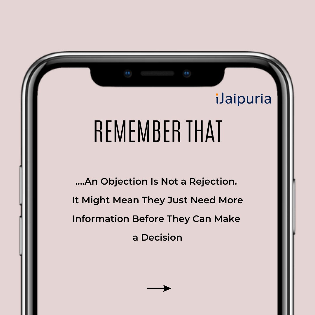 ijaipuria1's tweet image. A &apos;No&apos; isn&apos;t always rejection—it often means your client just needs more information to decide. Reframe objections as opportunities to explain how you can add value. 

#SalesTips #Objections #ClientMindset