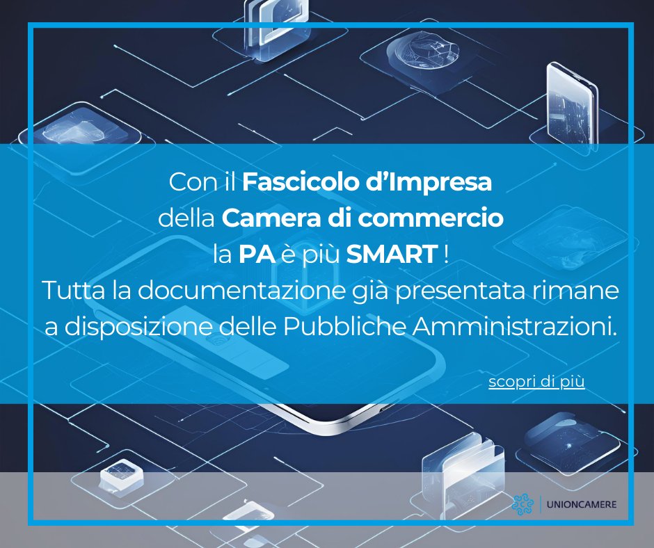 Il Fascicolo informatico d'Impresa è uno strumento digitale essenziale per la gestione e la conservazione dei documenti relativi alle #imprese, messo a disposizione dalle #cameredicommercio. Con la nuova architettura del Sistema informatico degli #sportelliunici i documenti