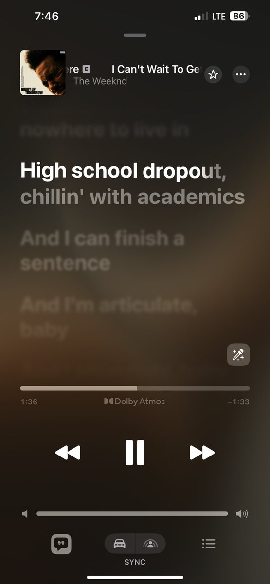NAHHH HE CHANGED THE LYRIC TO 
“Never been academic” 

I thought I was tweaking….