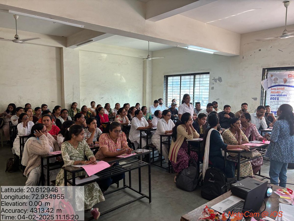 dyddo_valsad's tweet photo. RGSA Training.
Subject: Thematic Training
Batch: 2, Date: 04/02/025
Block: Valsad, Pardi, District: Valsad
#RGSA 

@collectorvalsad 
@DDO_VALSAD https://t.co/t8QuFCELng