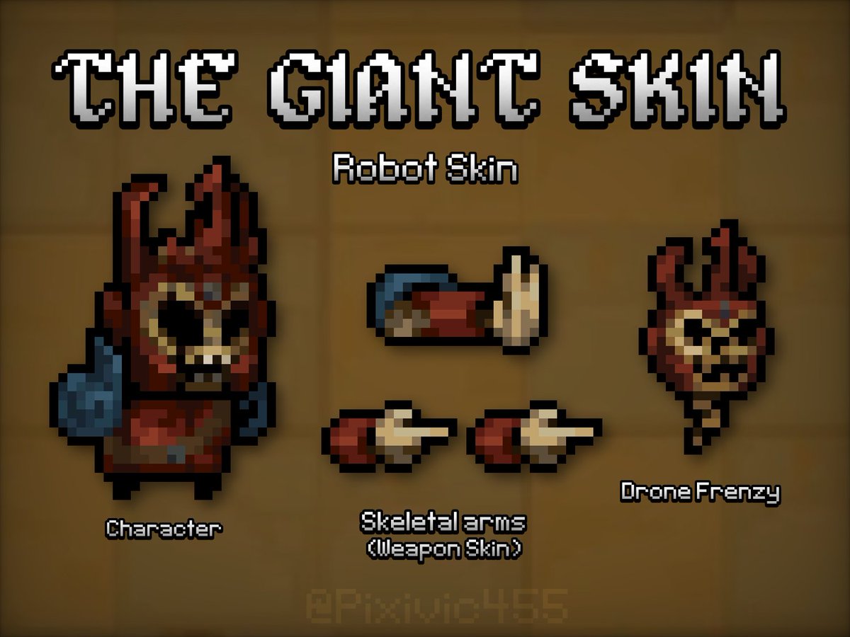 impixivic455's tweet photo. The Giant | Robot Skin Concept
Inspired by the Relics Biome boss The Giant
#soulknight #Pixelart #fanart https://t.co/DxVK5V7X0A
