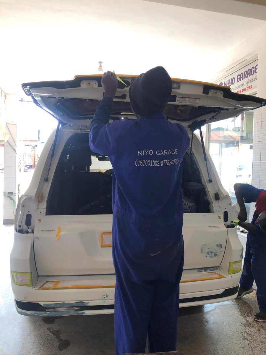 NiyoGarage's tweet photo. Trust the experts in precision #bodyspraying, #panelbeating, and full #vehiclerestoration regardless the vehicle type!ππ Count on us to revive your car and make it look as good as new. Get in touch with us today via #CallOrWhatsapp: 0757001002 / 0776202785. #tuesdaythoughts https://t.co/UGjRZ2lK9Q