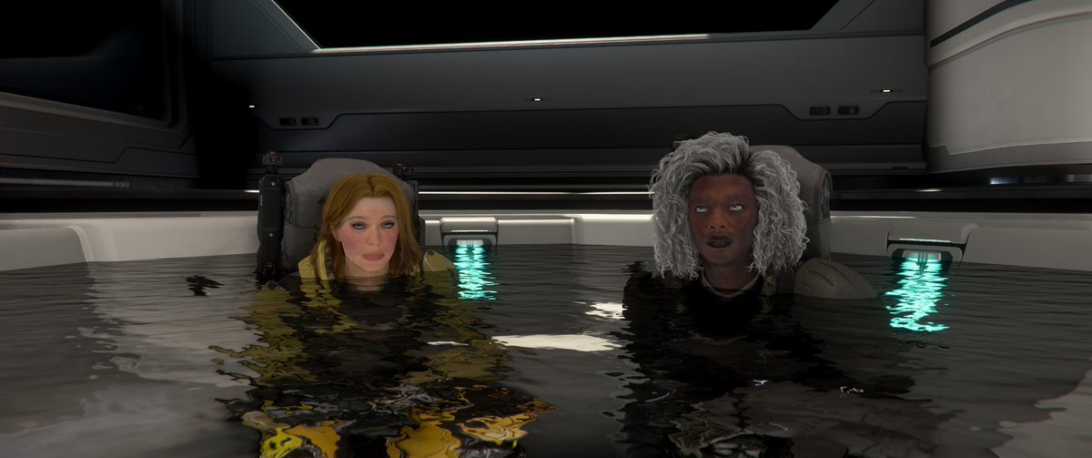 CitizenGroza's tweet image. Taking a break between indiscriminately wiping out the inhabitants of Pyro. Cleanse it with fire! #FrontierFighters #StarCitizen @RobertsSpaceInd