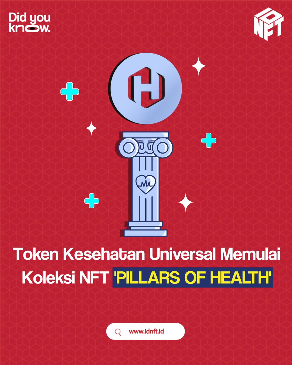 idnft_'s tweet photo. GM Fams 💫
Kenalan dengan Pillars of Health yuk, koleksi 1500 NFT bidang kesehatan Teknologi 💊
Yuk simak swipe left untuk simak lebih lengkap 🔓✨
Jangan lupa like, comment , dan follow untuk informasi menarik lainnya Fams ! 😉
#IDNFT #NFT #PillarsOfHealth #Web3 https://t.co/IMmwhhr2jq