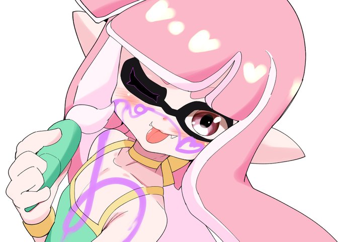 サムネ用に書いたイカちゃん 色々アレンジして遊んでみました 