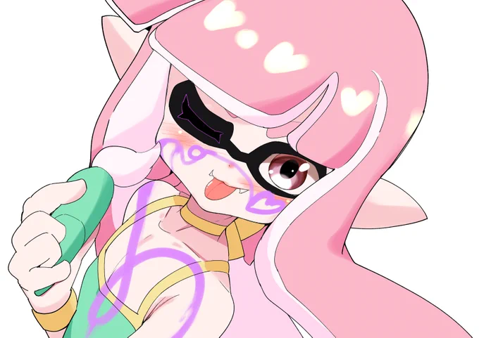 サムネ用に書いたイカちゃん 色々アレンジして遊んでみました