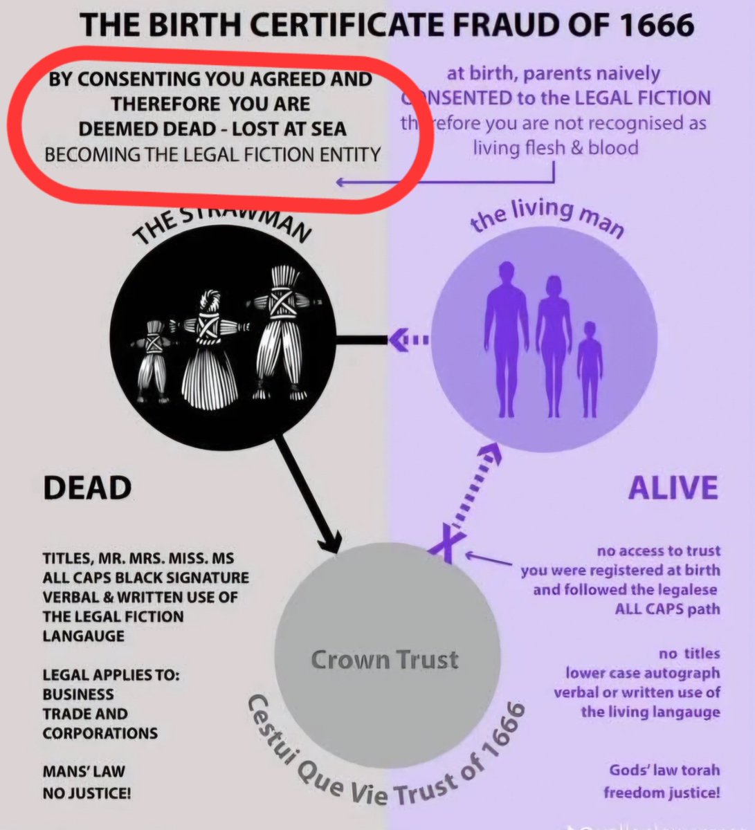 Rob201Banks's tweet photo. Lost at Sea/See ... Maritime Law/Admiralty law... The Deception Fraud of the Birth certificate, (Berthing certificate) Document of Manifestation... https://t.co/SZpX32XLhO