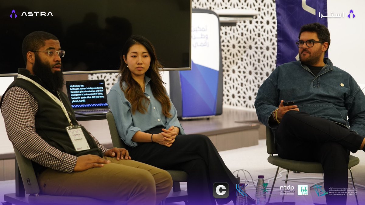 AstraSaudi's tweet photo. In a panel discussion on Day 3 of the Astra AI Product Leadership BootCamp, Sidney Scott and Jennifer He, moderated by Sherif Maktabi, explored key methodologies for achieving sustainable growth.

The discussion covered the challenges of scaling products and best practices for launching them in competitive markets.
