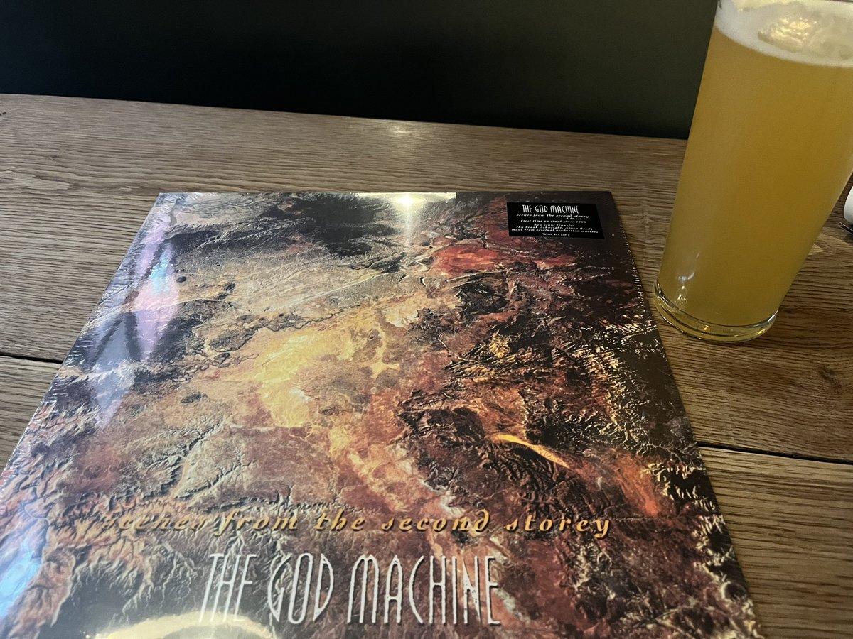 backstreet74's tweet photo. So happy to finally get my favourite album ever on vinyl ! (And to have a pint!) @mercylane_music #thegodmachine https://t.co/2dLTcEYxGw