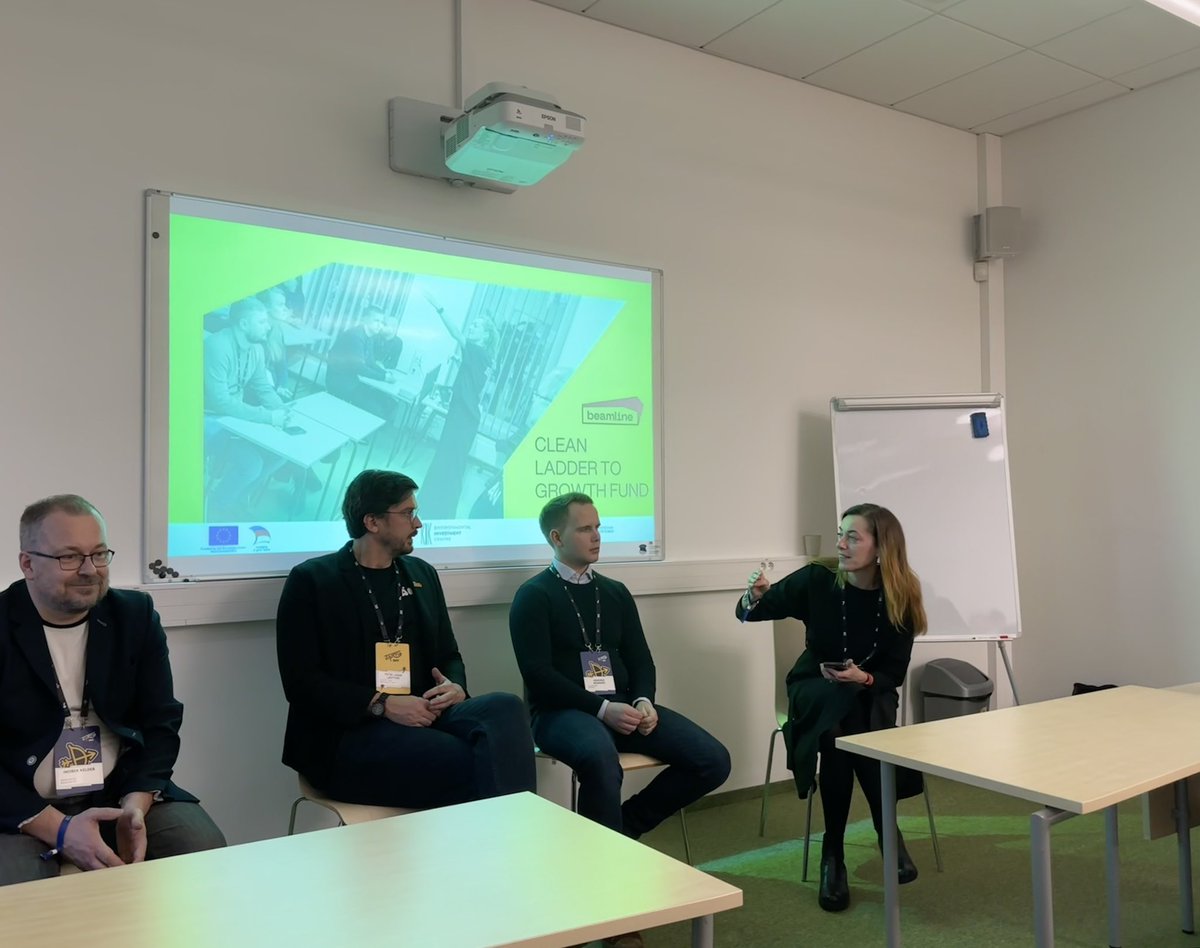 kevinzlu's tweet photo. if you told me a year ago that i’d be in estonia pursuing academic research on climate tech and interviewing incredible founders i’d think you were insane.

but here i am, at my first startup conference in the EU!!!! https://t.co/oReBaZolzR
