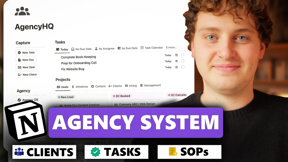 Exciting News! Our signature Notion template for agencies just got a MAJOR upgrade:

🎥 Watch the full tour here: youtu.be/suw4r88t-rk?si…