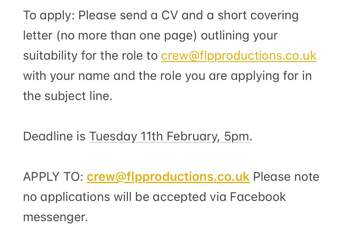 Anyone in the theatre world looking for a role this summer??