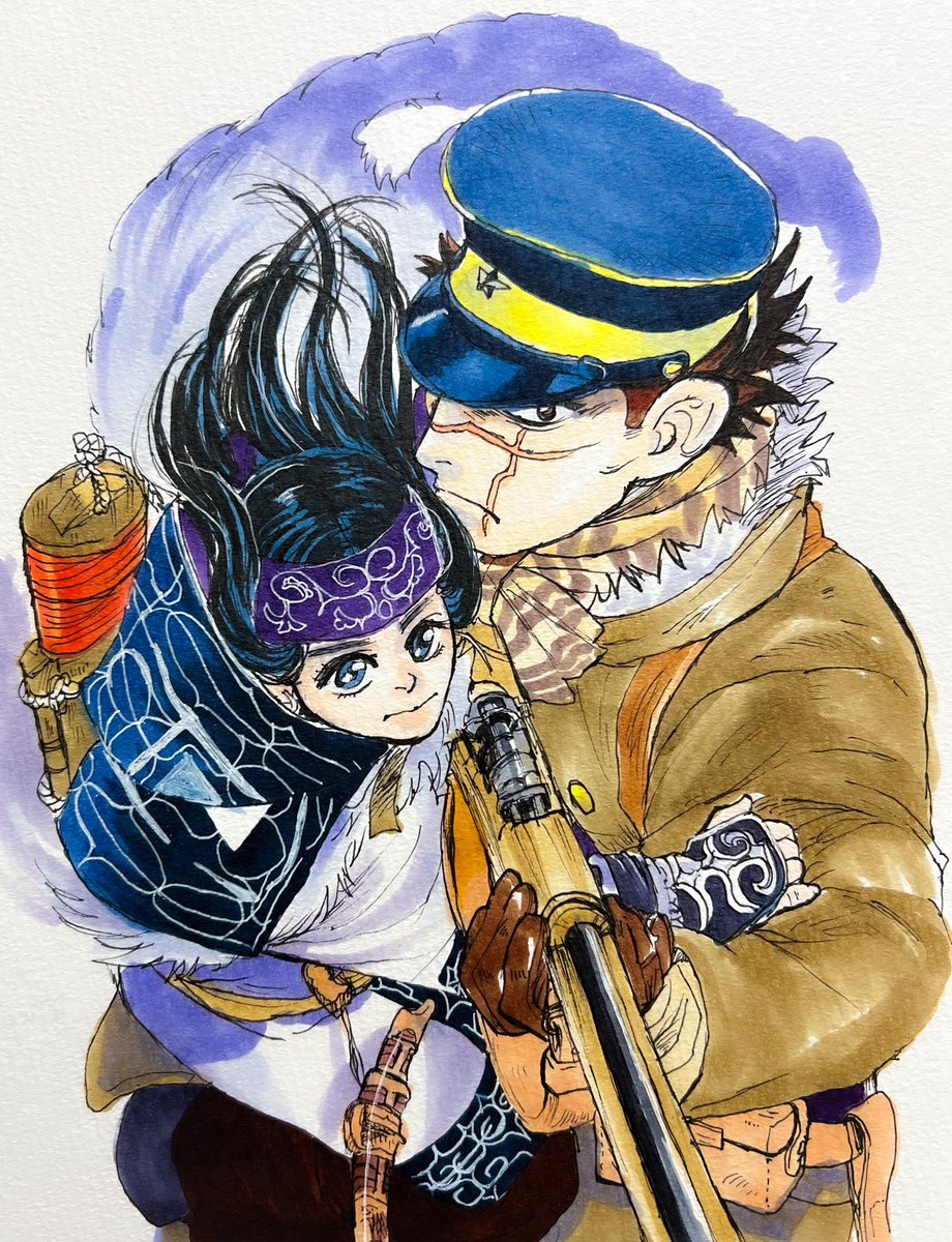 ＃ゴールデンカムイ
＃模写

アシリパさんと杉元