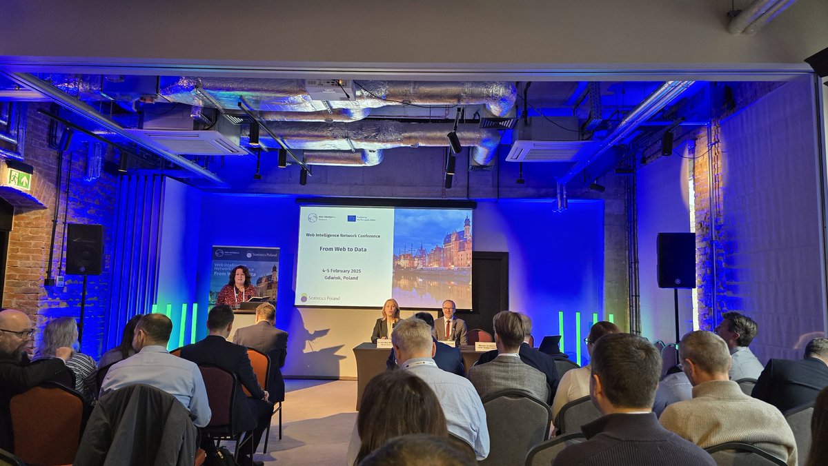 First day of the Web Intelligence Network Conference. From Web to Data. #ESSnet <a href="/EssnetWin/">ESSnet - Web Intelligence Network (WIN)</a> #webdata