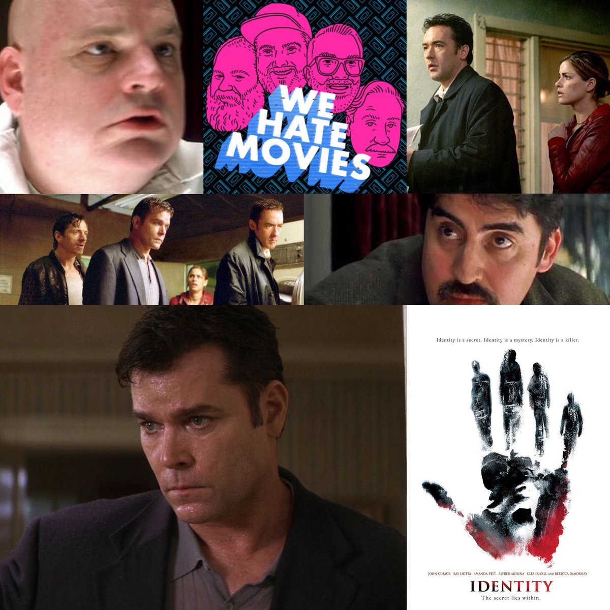 On this week's show, we're chatting about the infamously twisty 2003 thriller IDENTITY! Out now wherever you get podcasts, or AD-FREE on our Patreon! buff.ly/3lqf0uj