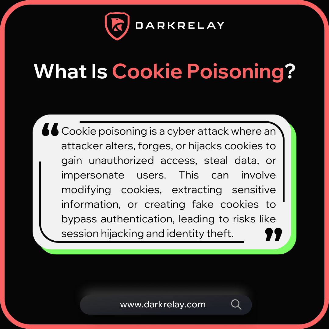 darkrelaylabs's tweet image. 🍪 Cookie Poisoning: When Trust is Exploited! 🍪
💥 Want to think like a hacker to protect like a pro?👉 darkrelay.com/courses/attack…
#WebExploitation #EthicalHacking #ThreatDetection #ApplicationSecurity #InfoSec #StaySecure #InfoNews