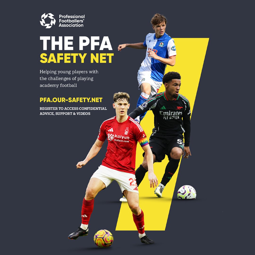 PFA's tweet photo. Helping young players with the challenges of playing academy football. 

At the PFA, supporting and protecting players drives all that we do, a priority that also extends to our future members.

#ChildrensMentalHealthWeek