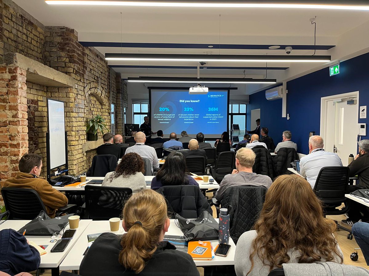 Semantics21's tweet photo. A fantastic first day in London showcasing the power of #Semantics21 &amp; #Exterro! Huge thanks to everyone who joined us. Next stop: Cheltenham! 🚀 Don’t miss the #ExterroUK roadshow to see how together we can streamline your investigations. #EveryVictimMatters #S21 #LawEnforcement https://t.co/zCeNlXtTlS