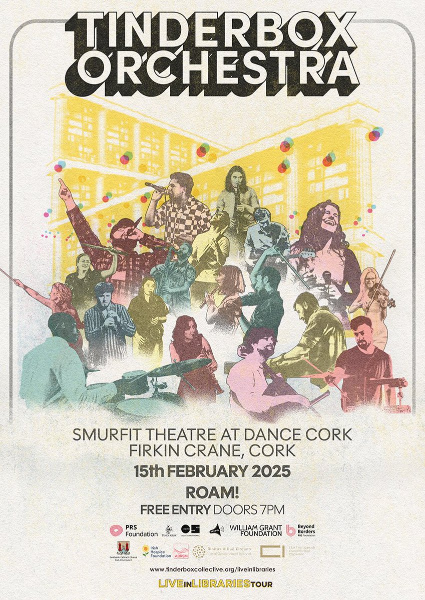 CreativeTradit1's tweet image. We're delighted to be part of the upcoming ROAM project with @_Tinderbox & @thekabinstudio!
This is FREE & open to all trad musicians in Cork, so get in touch if you want to join an epic collaboration.
🙏Thanks to @corkcitycouncil @MusicGenCC @creativeirl @corkcitylibrary
