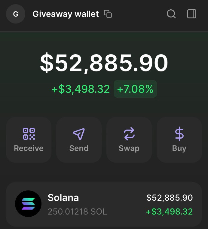 Starting $10 to $100K, I saw many lack initial capital.

Usually, I don’t care, but not today.

Giveaway of 250 $SOL, $10 per person.

- Like &amp; Retweet
- Drop SOL wallet in comments

(only followers will receive it)