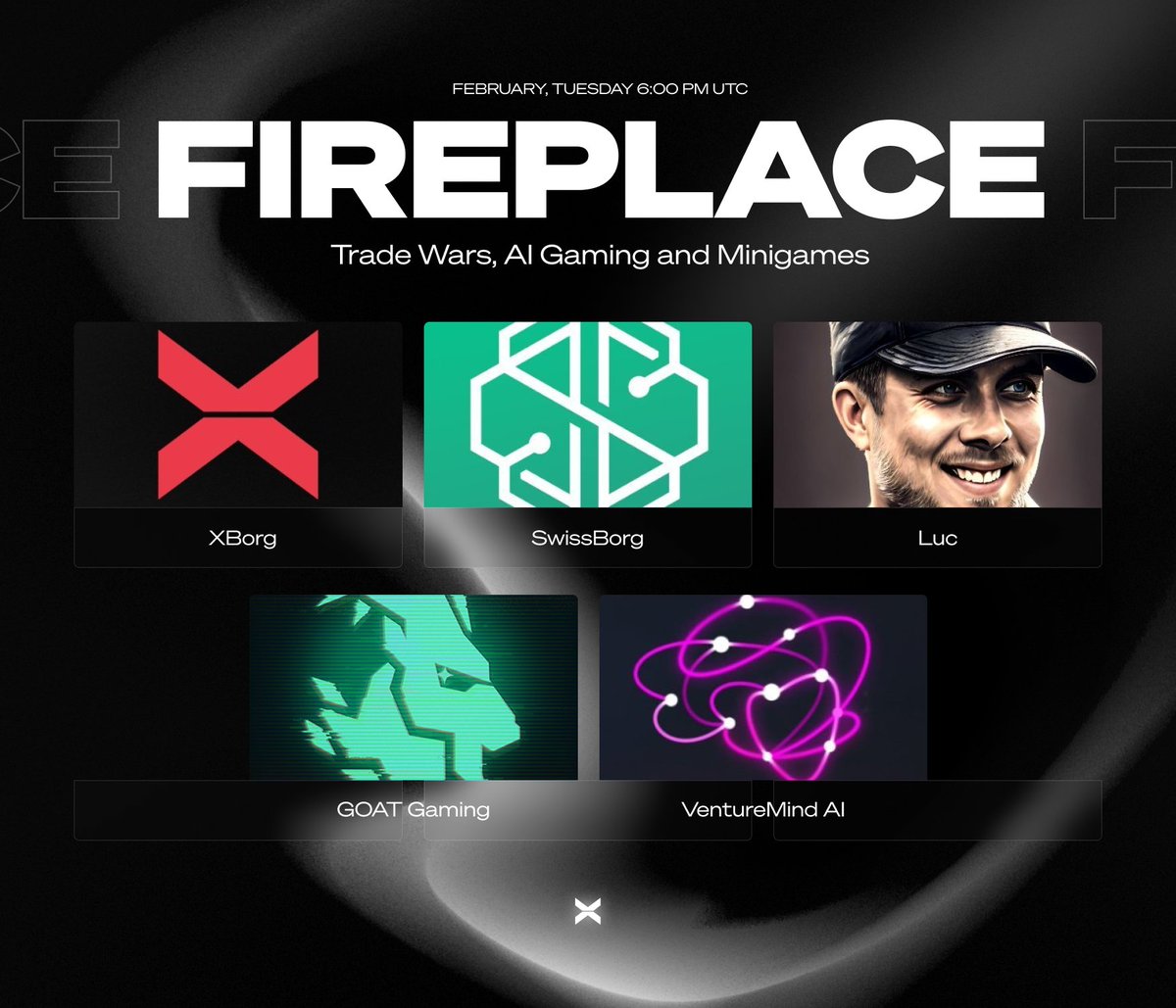 Tonight at The Fireplace 🔥

- Trump's Trade Wars Topple Crypto
- AI Is Changing Gaming Forever
- A Brand New Minigame

Set your reminders below; $XBG is up for grabs! ↓