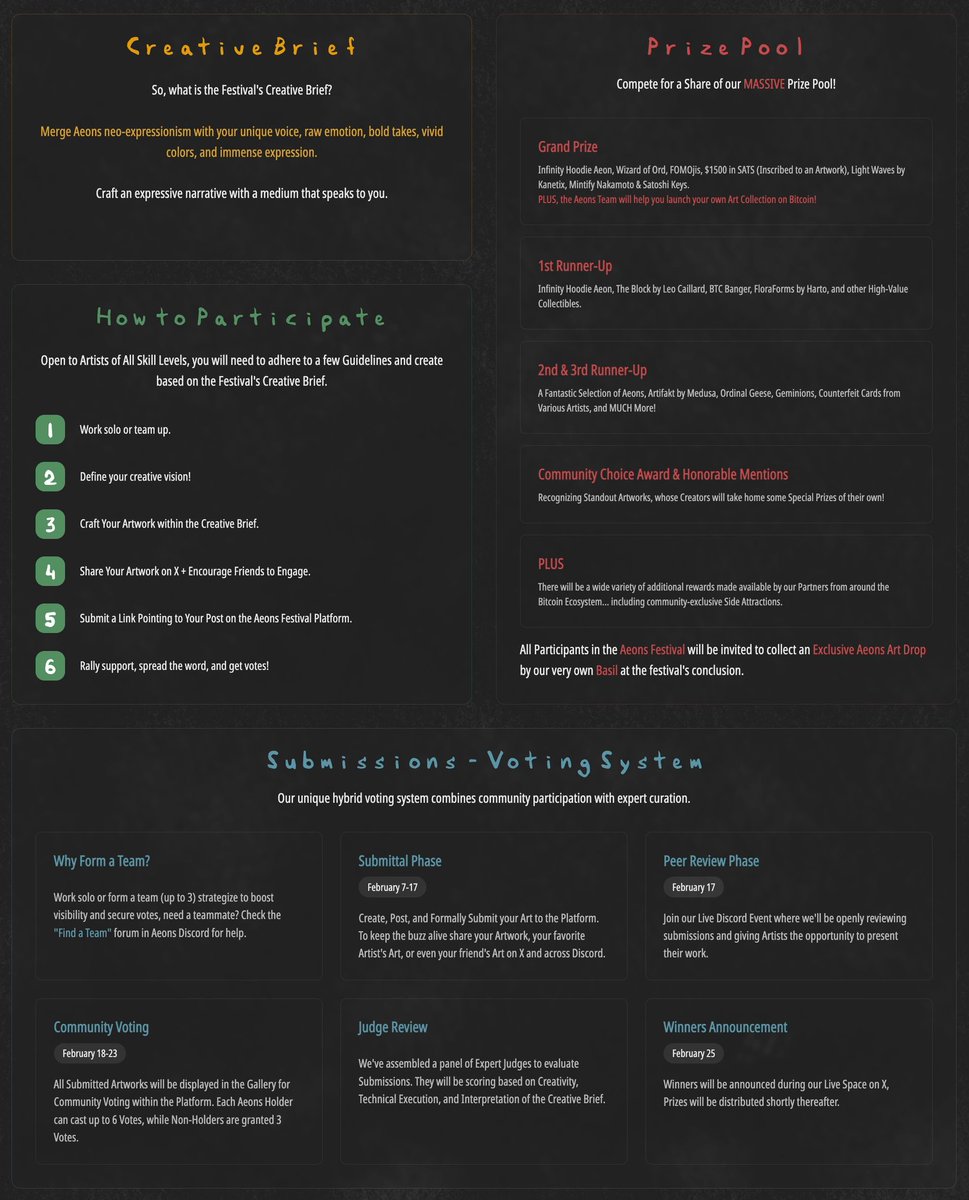 △▽ Aeons Art Festival △▽

aeonsbtc.com/artfestival