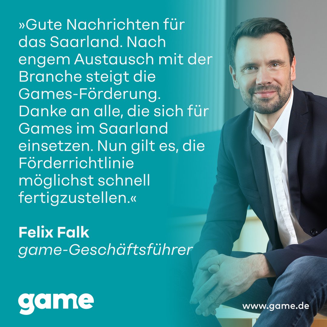 Dank der intensiven Zusammenarbeit mit der Branche wird die #Games-Förderung im Saarland erhöht. Diese Unterstützung wird die Games-Branche vor Ort nachhaltig stärken.
<a href="/GameDevSaar/">Game Dev Saar</a> <a href="/SPD_Saar/">Saar SPD</a> <a href="/Stk_Saarland/">Saarland Staatskanzlei</a> <a href="/AnkeRehlinger/">Anke Rehlinger</a> #Saarland <a href="/SaarlandMedien/">Saarland Medien GmbH</a>