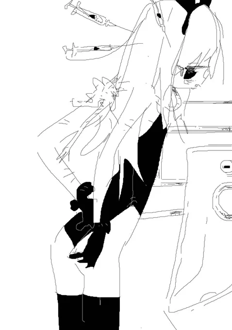 軽くて素晴らしい線の絵です! 