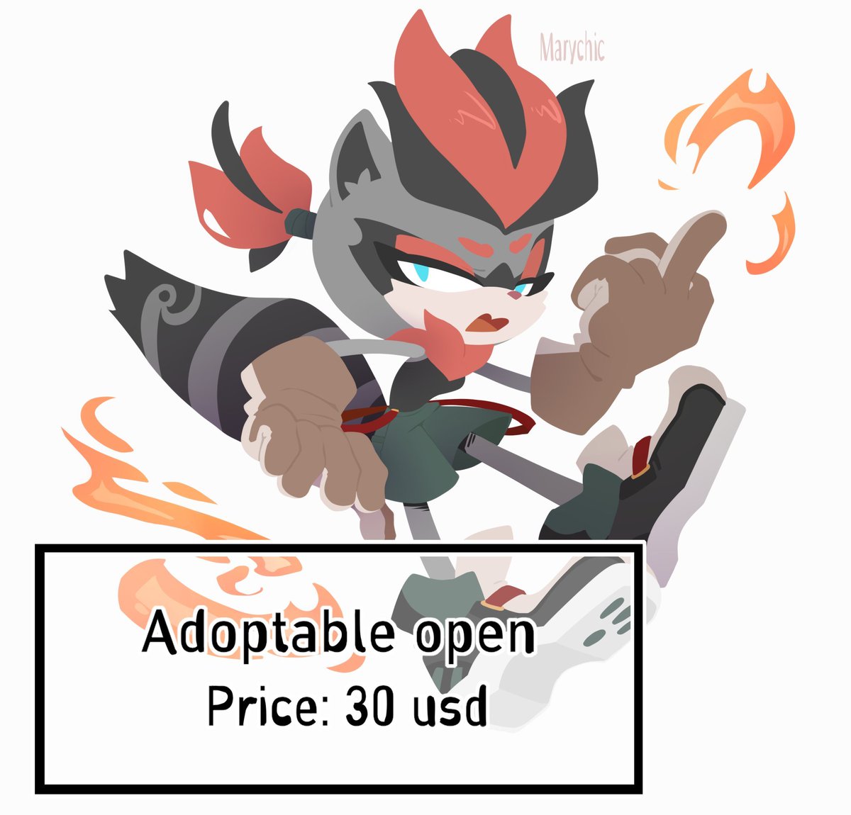 Marychic2001's tweet image. Raccoon adoptable! 

She is a fire user or pyrokenisis x3  with an attitude XD

Price is 30 USD, if you are interested in her you can comment or DM ME X3

Likes and retweets help a lot x3 ❤️❤️❤️

#sonicfc #sonicfancharacter #sonicadoptable #sonicadopt #adoptopen #art #mobian