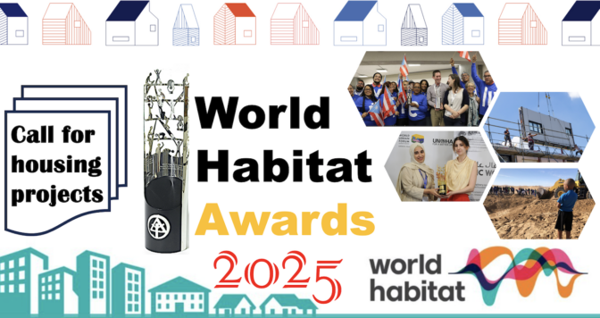 opportunitiesfy's tweet photo. 🌍 World Habitat Awards 2025 – Call for Entries! 🏡

Are you working on an innovative housing project? Apply now for a chance to win £10,000, global recognition &amp; support from UN-Habitat!

📅 Deadline: 3 March 2025
🔗 Learn more: https://t.co/zvhpf4sV2g https://t.co/qeKYGXlNqa